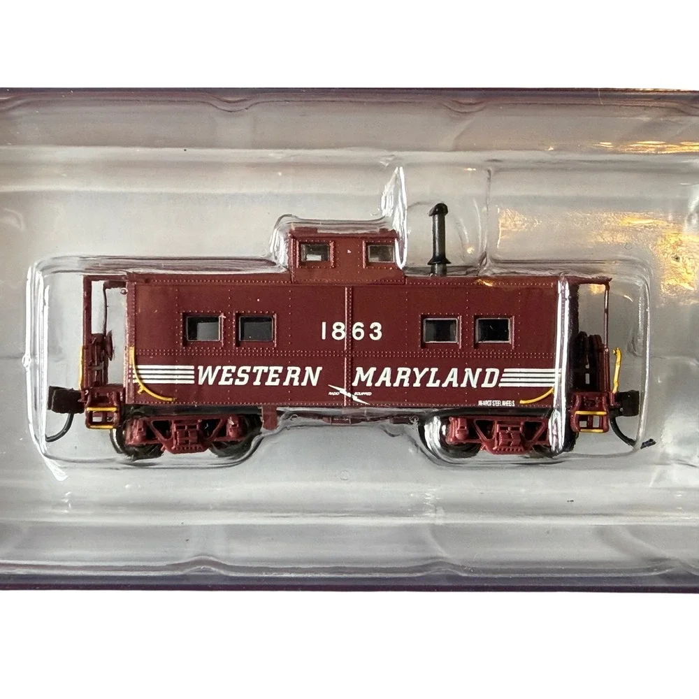N Scale Bachmann Silver Series 16859 WM Western Maryland Northeast Caboose #1863